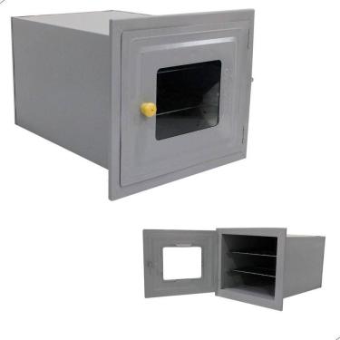 Imagem de Forno Para Fogão A Lenha Nº 3 - Sem Cinzeiro Frente De Vidro Cinza