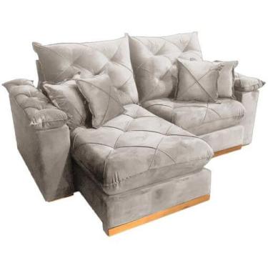 Imagem de Sofá Gran Plus com Molas Ensacadas 4 Lugares Retrátil e Reclinável 230