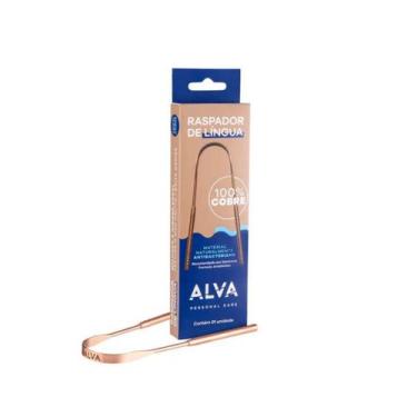 Imagem de Raspador Higienizador De Cobre Para Língua Alva 100% Cobre