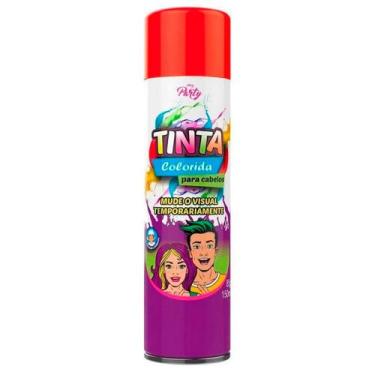 Imagem de Tinta Colorida Temporária para Cabelos My Party Vermelha 150ml