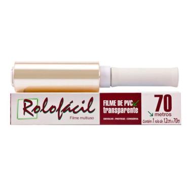Imagem de Kit 25 Rolos Fácil Film 12x70m Multiuso Dispafilm Transparente com Cab