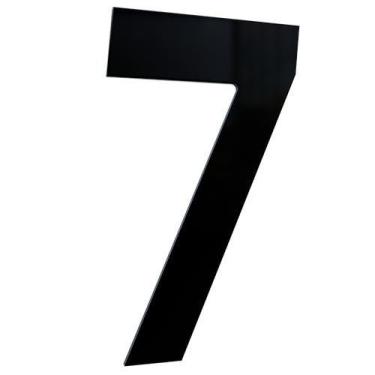 Imagem de Numero 130mm preto - 7 - metalmidia