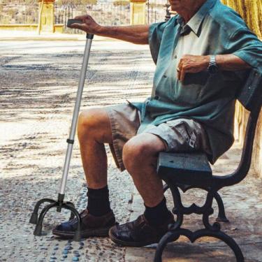 Imagem de Bengala Bastão Alumínio 4 Pontas Com Regulagem Indaiá B406 