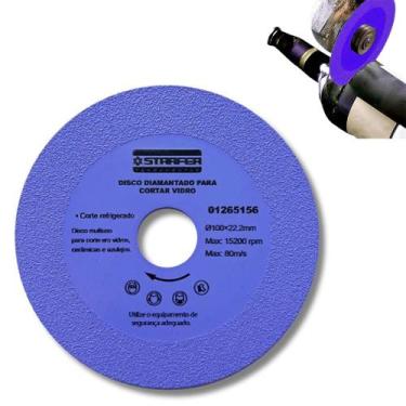 Imagem de Disco de Corte Diamantado para Vidro Cerâmica Azulejos 100x22mm - Star