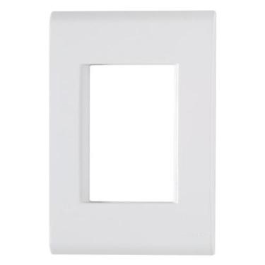 Imagem de Placa Liz Branca 4x2 3 Módulos Tramontina, Branca