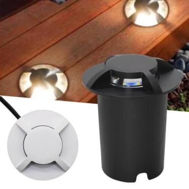 Imagem de 4 Balizadores Spot Led SMD 1W Com 4 Fachos Foco De Luz Angular (Branco