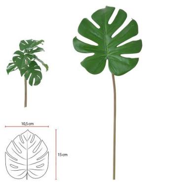 Imagem de BUQUE FOLHA COSTELA DE ADAO C/FITA X6 (VERDE) 50cm - Flor Arte