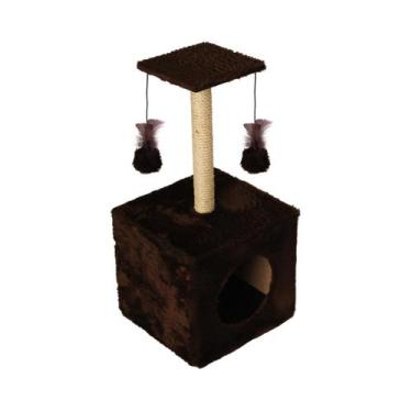 Imagem de Arranhador Para Gatos Tipo Toca de Gato Com Caixa Confortável - Le Pet