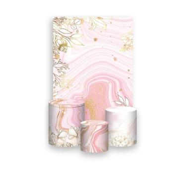 Imagem de Painel De Festa Vertical 1,50 x 2,20 + Trio De Capas Cilindro - Efeito