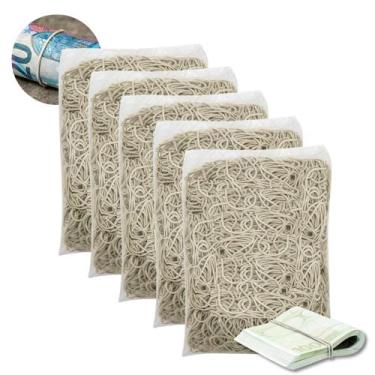 Imagem de Kit Elástico Liga Gominha Para Dinheiro Escritório Organização 6000 Un