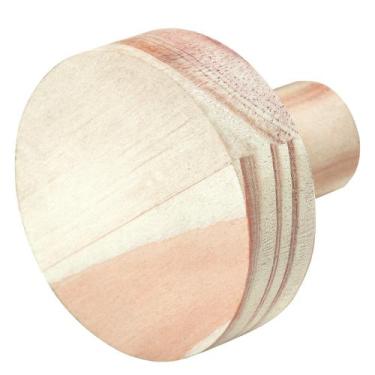 Imagem de Cabide Gancho Tramontina em Madeira Maciça Natural 60 mm