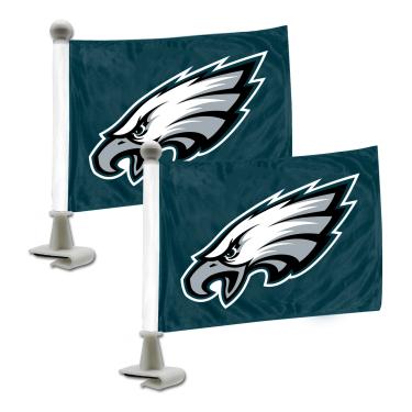 Imagem de FANMATS 61880 bandeiras de carro Philadelphia Eagles Ambassador – Pacote com 2 mini bandeiras automotivas, 10 x 15 cm, perfeitas para capô ou porta-malas