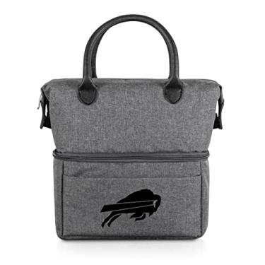 Imagem de PICNIC TIME Lancheira urbana NFL Buffalo Bills – Lancheira térmica – Lancheira com isolamento térmico (cinza com detalhes pretos)
