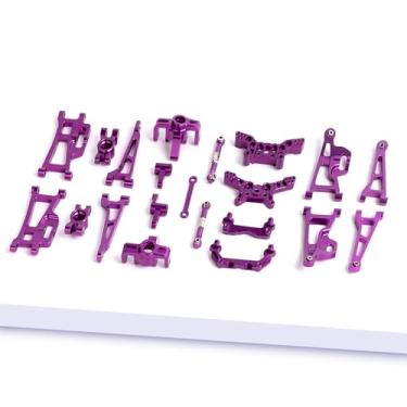 Imagem de Oisunt 21/PCS Metal Repalcement Part Kit for Hyper Go H14BM, 14209, 14210 1/14th RC Car Upgrades, Spare Aluminium Accessory Full Set with Screws(Purple)