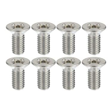 Imagem de X AUTOHAUX Kit de parafusos de disco de freio de aço inoxidável, 8 peças, parafusos de retenção dianteiros e traseiros 93600-06014-0H 51741440 para Honda Accord Civic CRV