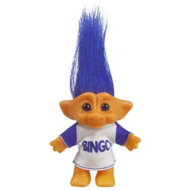 Imagem de Vintage Troll Dolls, Lucky Doll Chromatic Adorable for Collections, School Project, Arts and Crafts, Party Favors - 7.5" Tall(Include The Length of Hair) (Blue)