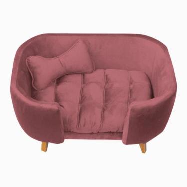 Imagem de Poltrona Cama Pet Hannah - Suede Rose - Golden Moveis