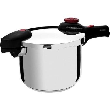 Imagem de Panela De Pressão Inox Fundo Triplo 6 Litros Indução Brinox