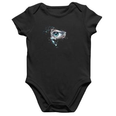 Imagem de Body Bebê Algodão Olho Arte - Foca na Moda, Preto, GG