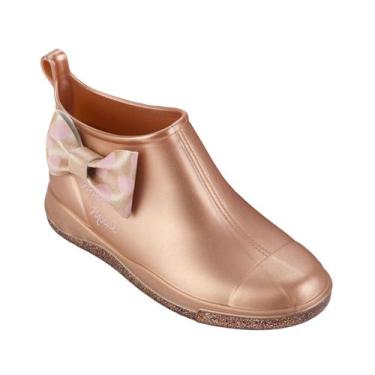 Imagem de Bota Galocha Infantil Grendene Kids Disney Laço Confortável, Rosa, Met