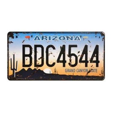 Imagem de Placa Carro Decorativa Enfeite Arizona Mdf Madeira - Atacadão do Artes