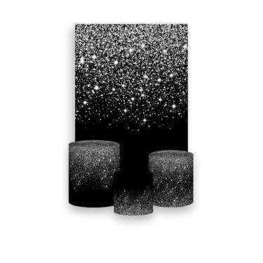 Imagem de Painel De Festa Vertical 1,50 x 2,20 + Trio De Capas Cilindro - Efeito