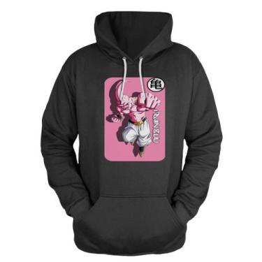 Imagem de Blusa De Frio Moletom Canguru Com Capuz Desenho Rosa - MP Moda Masculi