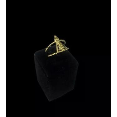 Imagem de Anel ajustável feminino santa nossa senhora - banhado a ouro 18k - ToJ