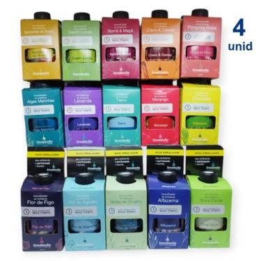 Imagem de Kit 4 Aromatizador de Ambiente 280ml Difusor Vareta Senalândia - Envio