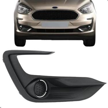 Imagem de Moldura Grade Farol De Milha Ka 2017 2018 2019 2020 S/Furo Preta - MON