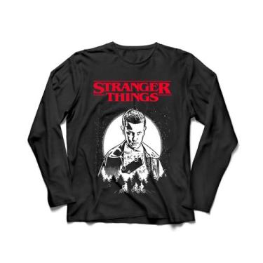 Imagem de Camiseta Manga Longa Masculina Stranger Things Série - Ultrav Store, P