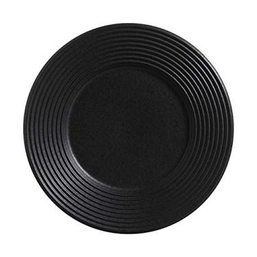 Imagem de Porto Brasil Conjunto com 6 Pratos de Sobremesa Nero Preto Matte 19,5cm