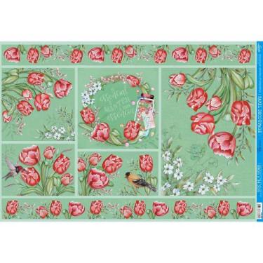 Imagem de Papel Decoupage Tulipas 49x34,3 Pd1-093 Litoarte