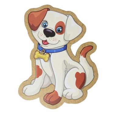 Imagem de Brinquedo Infantil Educativo Quebra Cabeça Cachorro Madeira Mdf - Atac