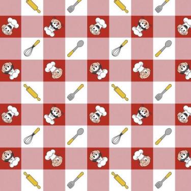 Imagem de Tecido Estampado para Patchwork - Turma da Mônica: Cozinha Xadrez (0,5