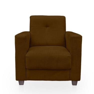 Imagem de Poltrona Cadeira para Sala Confortável Reforçada Veneza Suede - BelarS