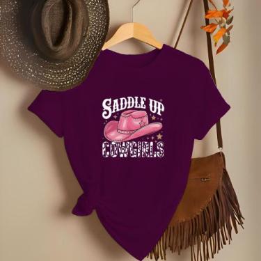 Imagem de Camiseta Feminina Country Look Country T-shirt Roça Agro Rodeio Boiade
