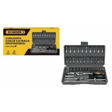 Imagem de Kit ferramentas maleta basicas intercambeaveis c/46pçs bom-3905 - BOMV