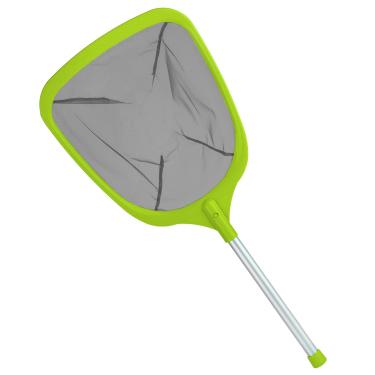 Imagem de UNCO - Rede de escumadeira de piscina com mastro, 63,5 cm, rede de escumadeira de banheira de hidromassagem, escumadeira de folhas com mastro, rede de escumadeira de piscina com mastro, redes de