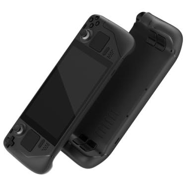 Imagem de eXtremeRate Conjunto completo de botões pretos de substituição para Steam Deck, DIY Custom ABXY D-pad Trackpad Para-choques Botões e Ferramentas de Chave de Fenda para Steam Deck LCD Console Portátil