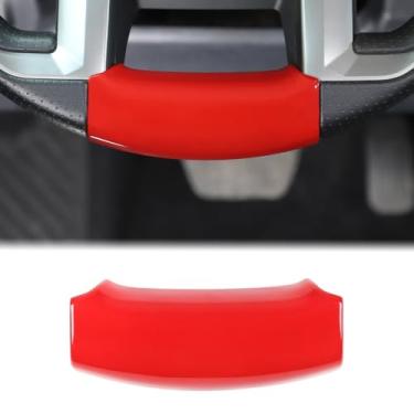 Imagem de Aunginsy Capa de acabamento de volante compatível com Toyota Tundra/Sequoia 2022 2023 2024 controle central do carro volante queixo painel inferior capa protetora adesivo decorativo ABS acessórios