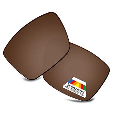 Imagem de Bwake Lentes de reposição para óculos de sol Rinconcito Costa Del Mar 06S9016 - marrom canela polarizado