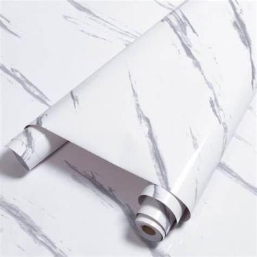 Imagem de Papel de Parede Adesivo Lavável, Marmorizado, 1m x 45cm