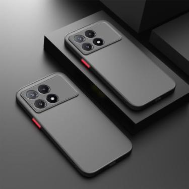 Imagem de Capa protetora à prova de choque fosca para Xiaomi Poco F6 X6 X5 Pro X4 GT X3 NFC M5 M4 M3 M6 Pro F5 Pro F3 F4 Capa protetora à prova de choque para telefone, preta, para POCO X4 Pro 5G