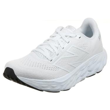 Imagem de New Balance Fresh Foam X 880 V14 Tênis de corrida feminino, Branco/prata metálico/sal marinho, 11 Wide
