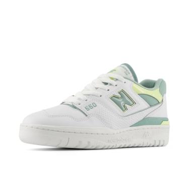 Imagem de New Balance Tênis feminino 550, Sal marinho com detalhes reflexivos, 40