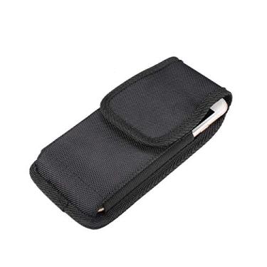 Imagem de Jlyifan – Capa para celular de nylon vertical com clipe de cinto de metal para iPhone 11 Pro Max/Samsung Galaxy Note10 / A10 / A20 / A50 / Motorola One Zoom/Xiaomi Redmi Note 8 / MI 9T / A3