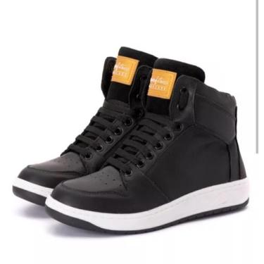 Imagem de Tênis Unissex Botinha Cano Alto Treino E Academia De Couro - Pettinari