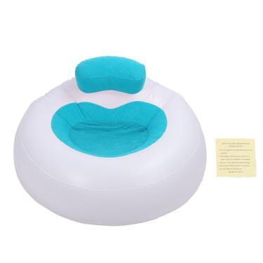 Imagem de Cadeira de Saco de Feijão Topincn, Cadeira Inflável de Lounge de sofá Preguiçosa, sofá de Sopro Dobrável Portátil, Material Macio de Pelúcia, sofá Noturno de Filme para Bomba de