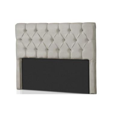 Imagem de Painel De Cama Box Estofada King Califórnia Suede Bege - Probel